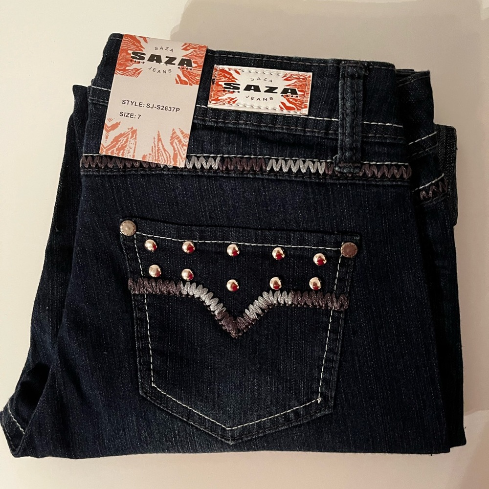 🆕 Dark wash Saza brand jeans